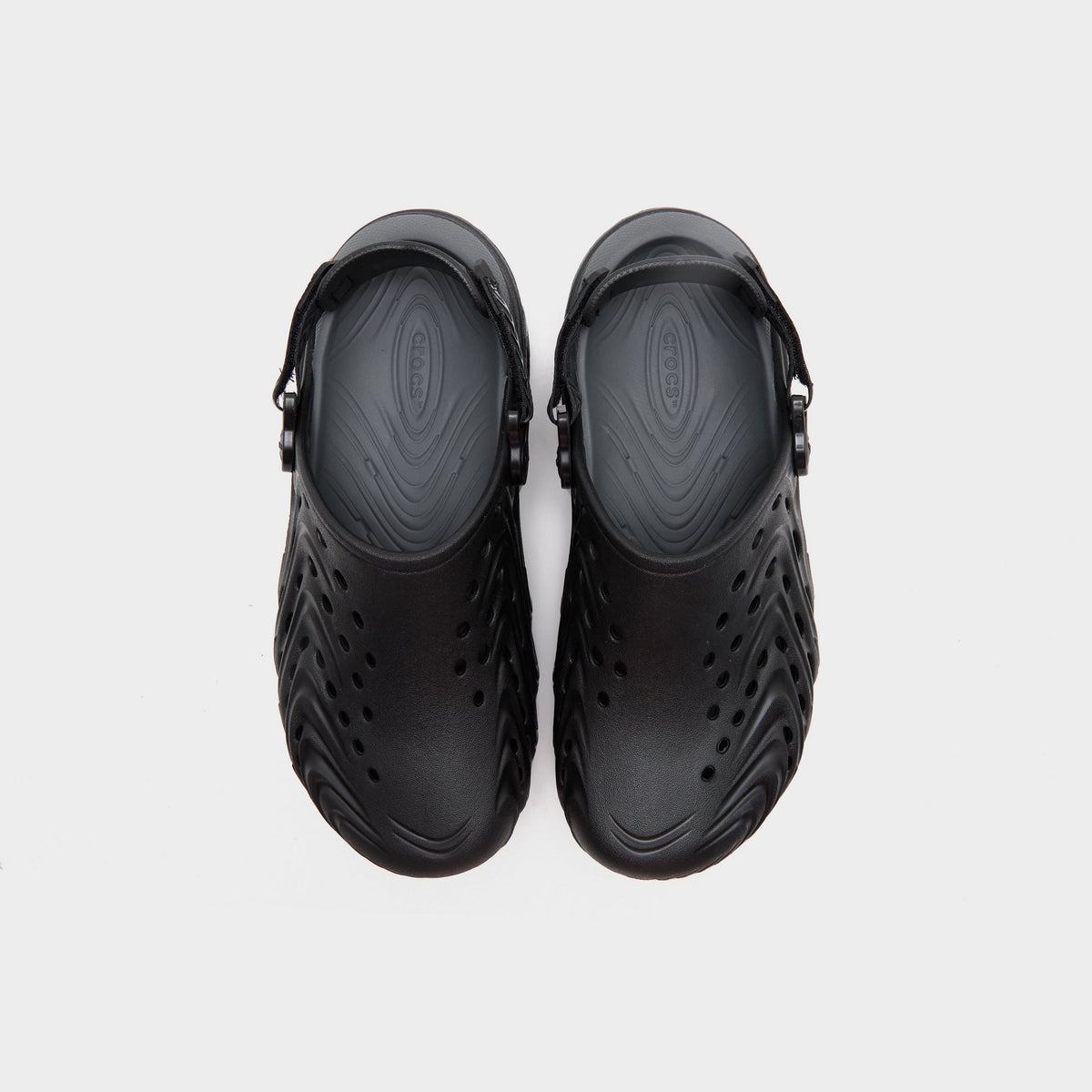 Black Crocs Echo II Chrome Clog