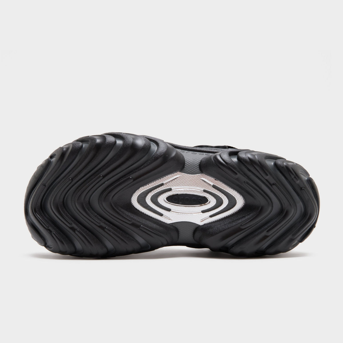 Black Crocs Echo II Chrome Clog
