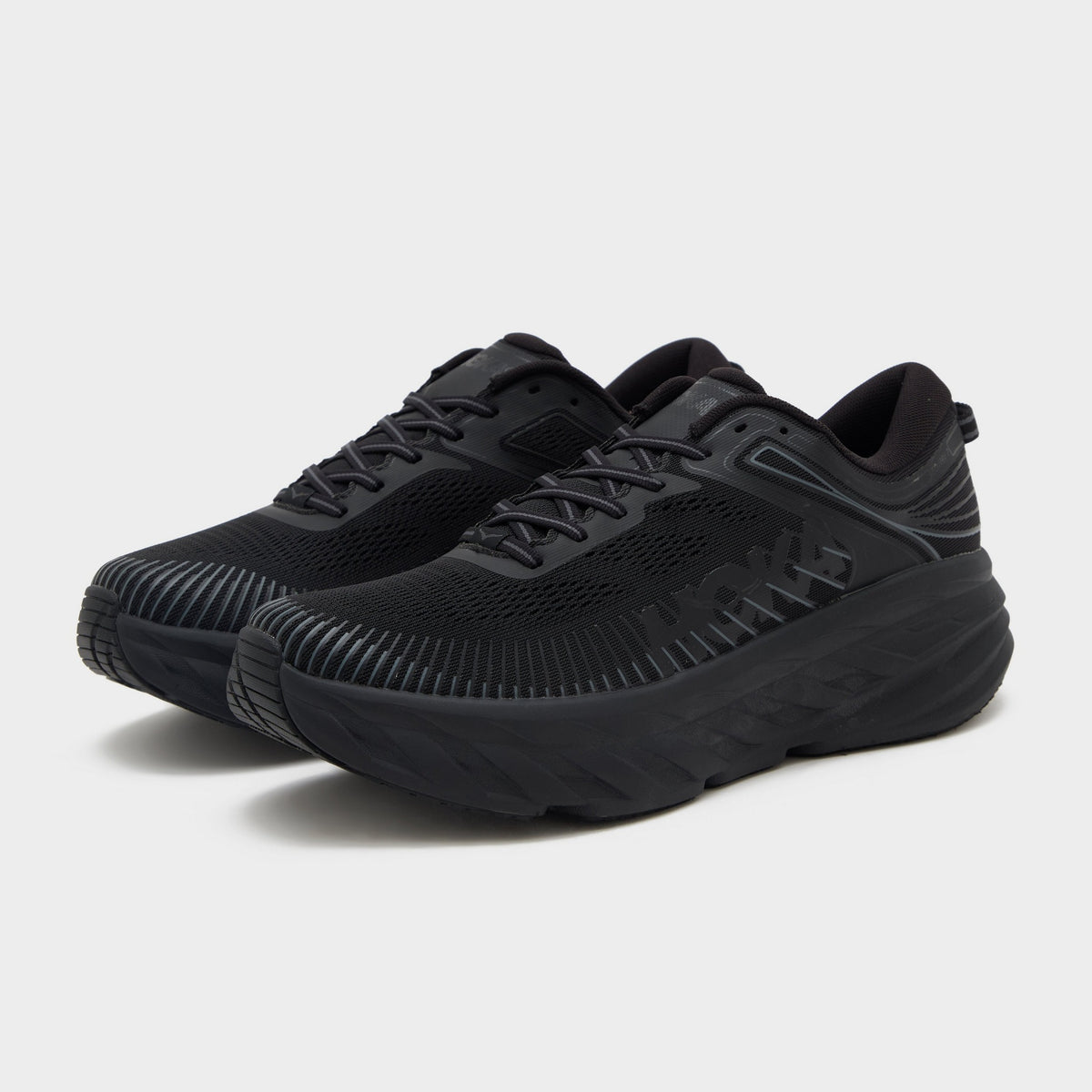 Black HOKA Bondi 7