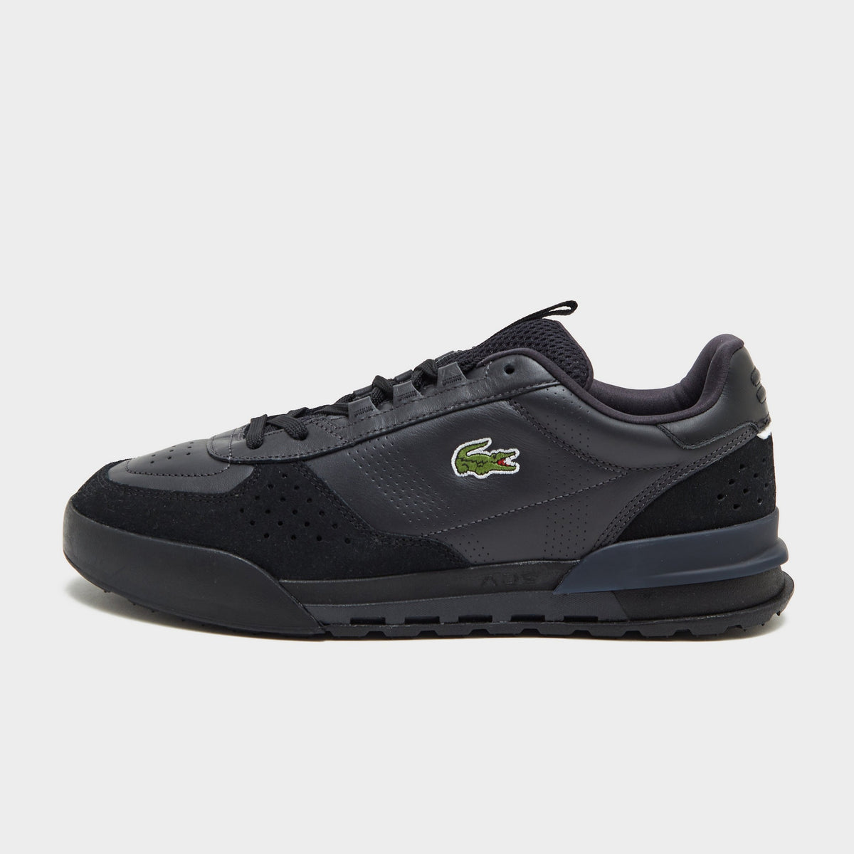 Black Lacoste Slam Break Leather