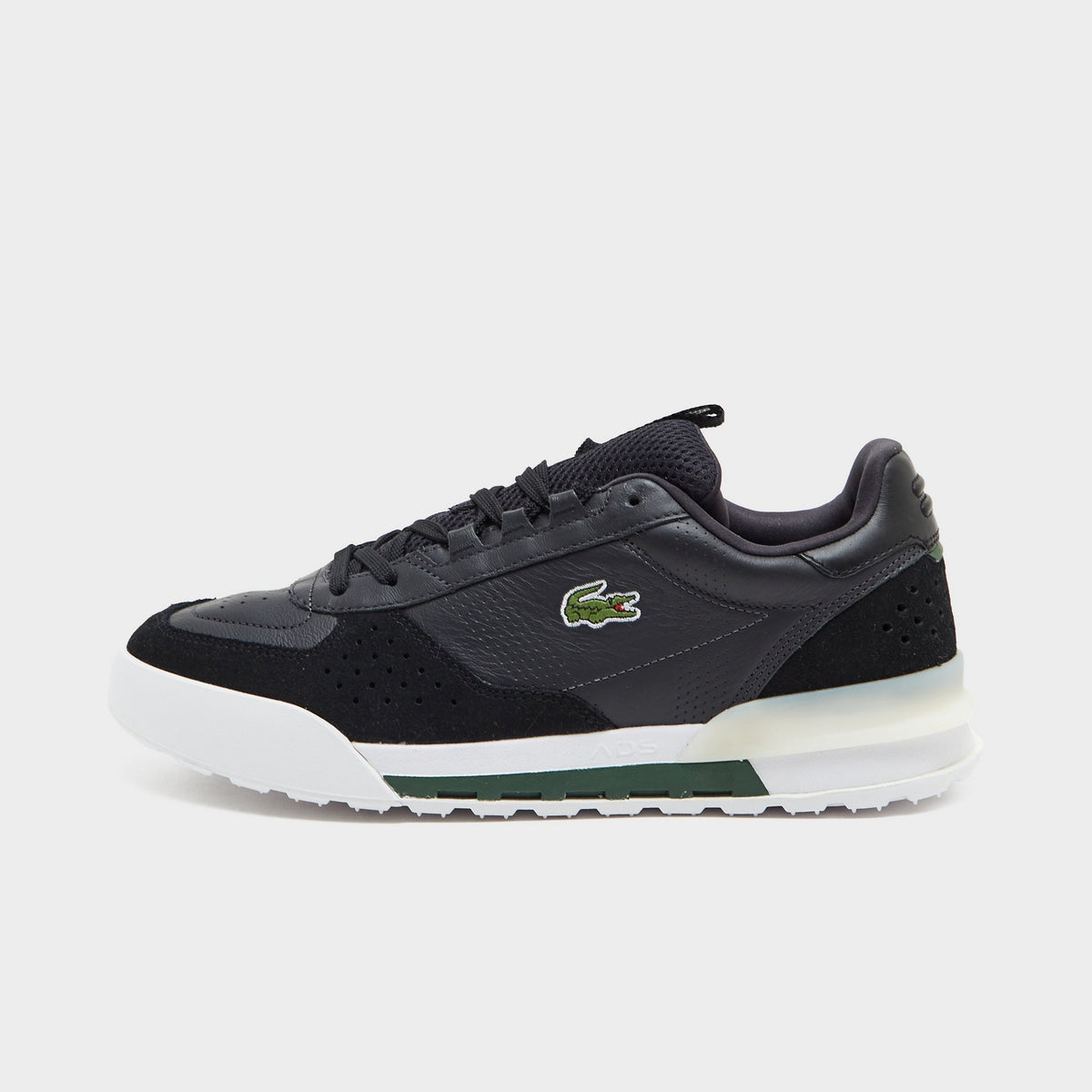 Black Lacoste Slam Break Leather