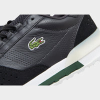 Black Lacoste Slam Break Leather