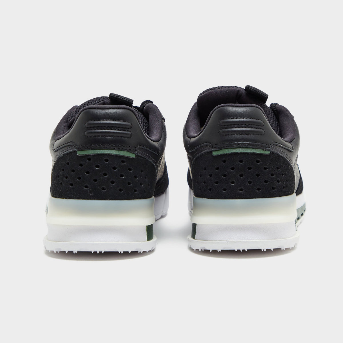 Black Lacoste Slam Break Leather