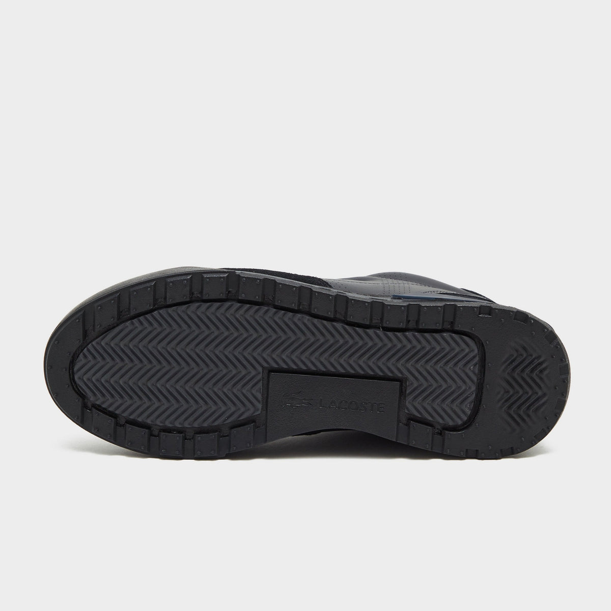 Black Lacoste Slam Break Leather