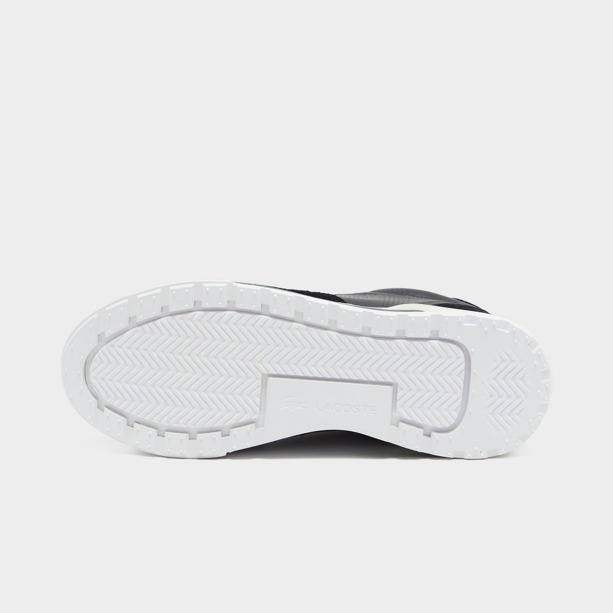 Black Lacoste Slam Break Leather