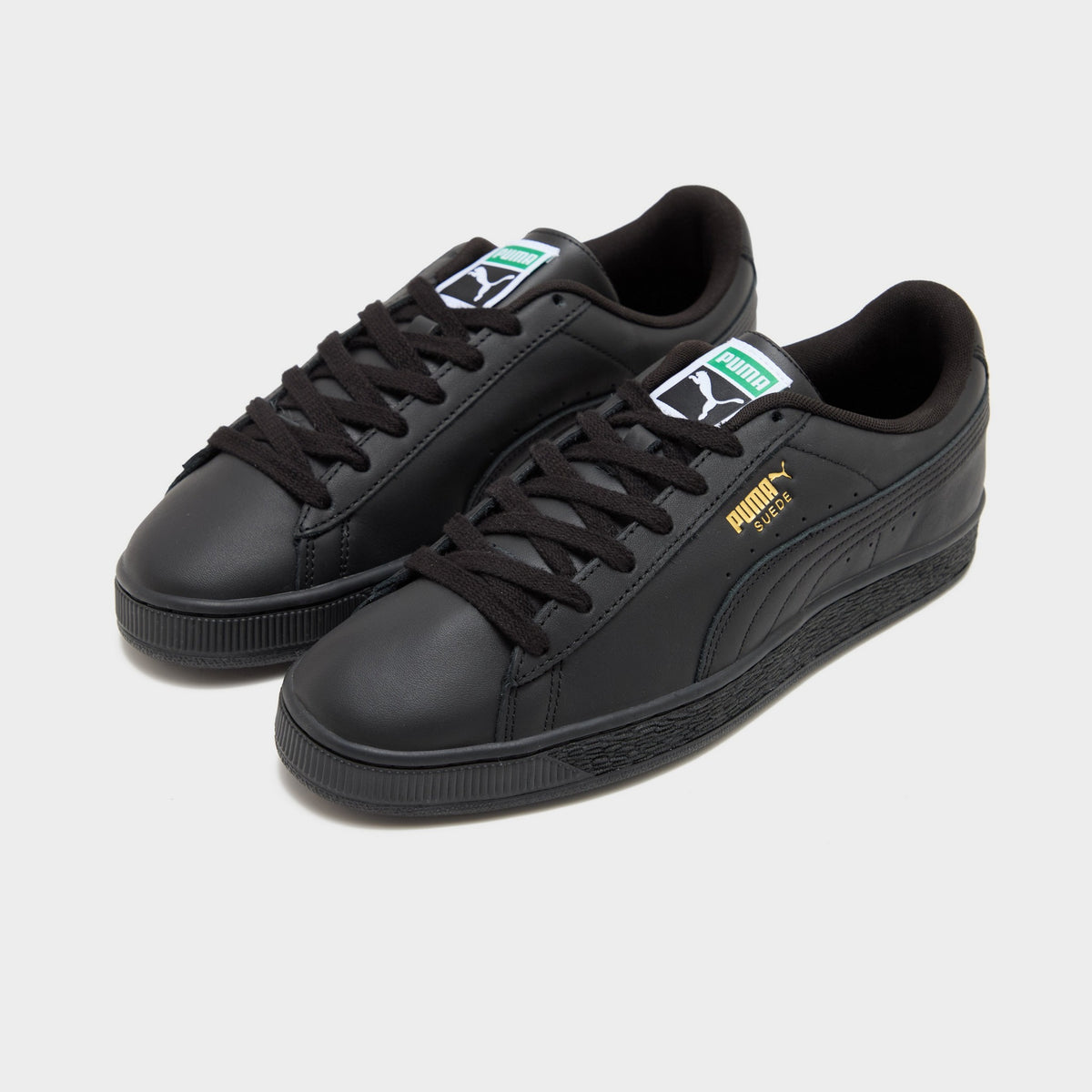 Black PUMA Suede Leather
