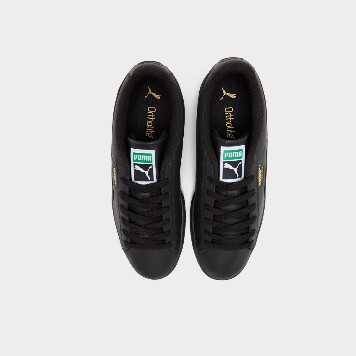 Black PUMA Suede Leather