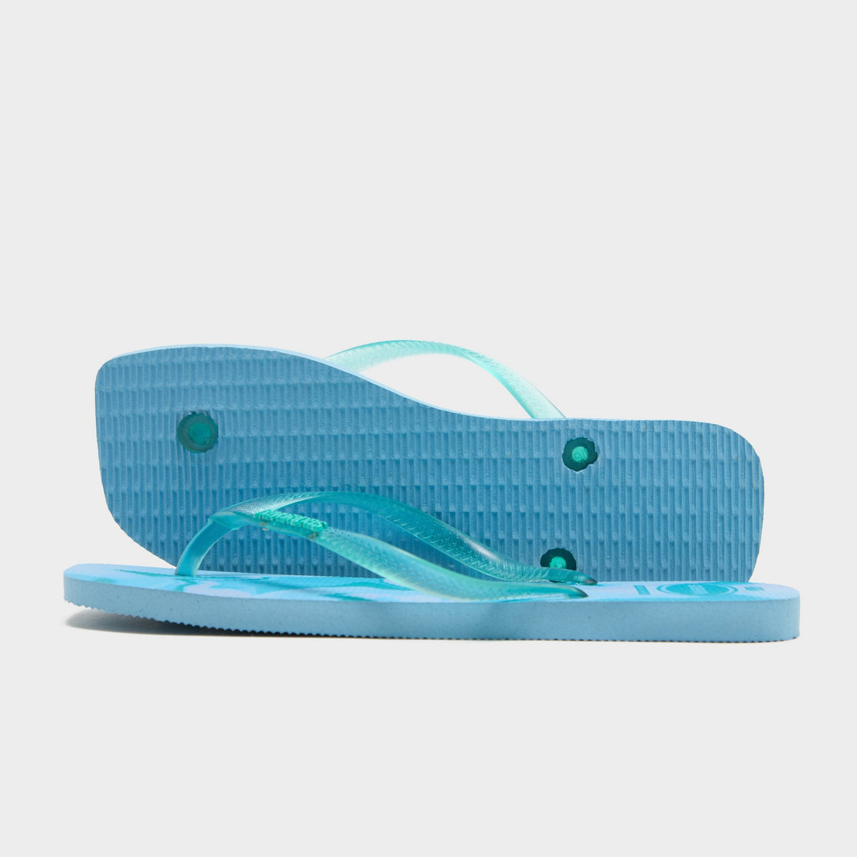 Blue Havaianas Square Jelly Flip Flops Women's