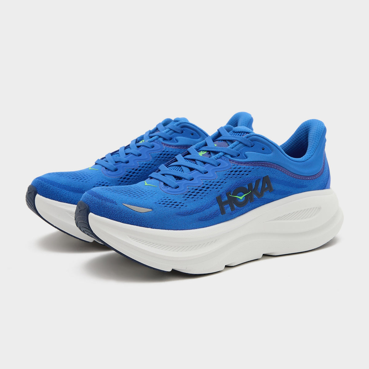 Blue HOKA Bondi 9