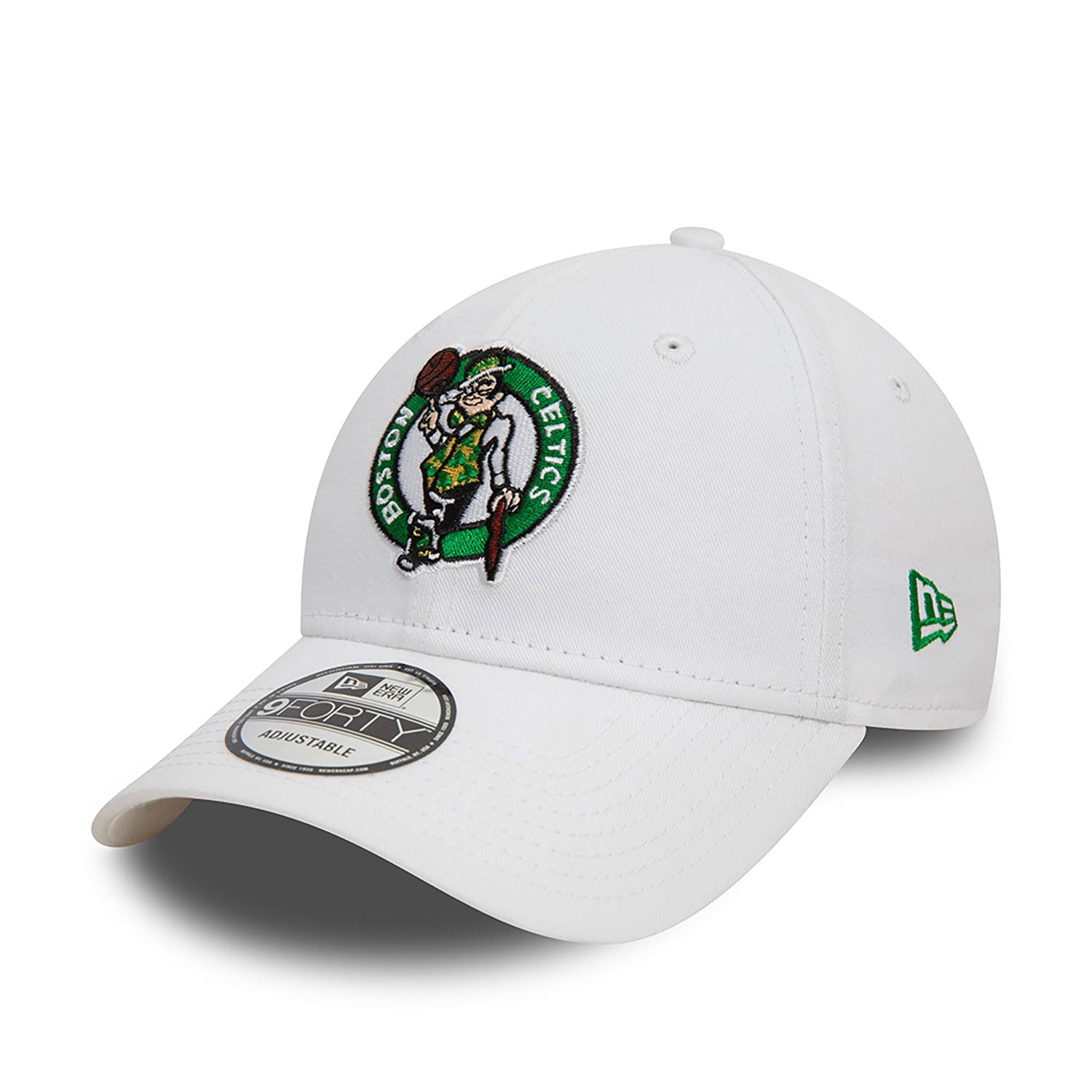 New Era Boston Celtics NBA White 9FORTY Adjustable Cap