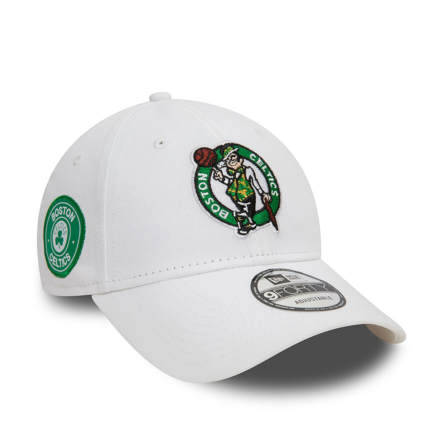 New Era Boston Celtics NBA White 9FORTY Adjustable Cap