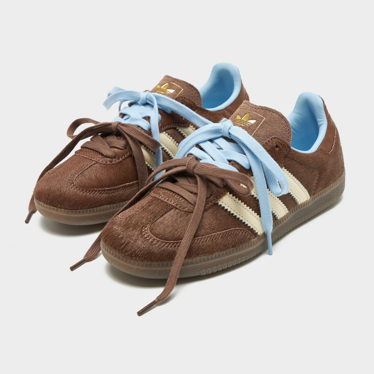 Brown adidas Originals Samba OG Pony Hair Women's