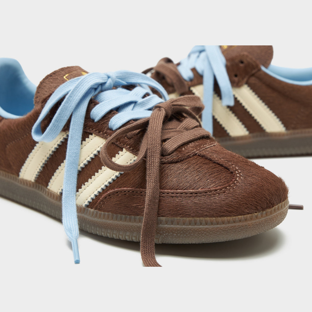 Brown adidas Originals Samba OG Pony Hair Women's
