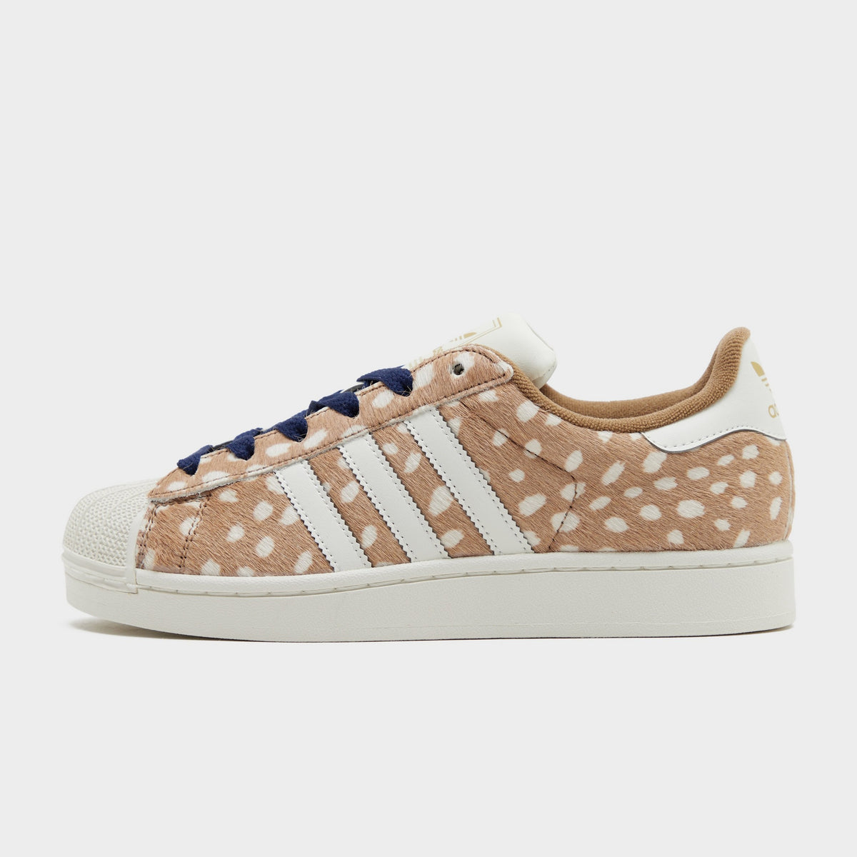 Brown adidas Originals Superstar II Bambi Pony Hair Women's