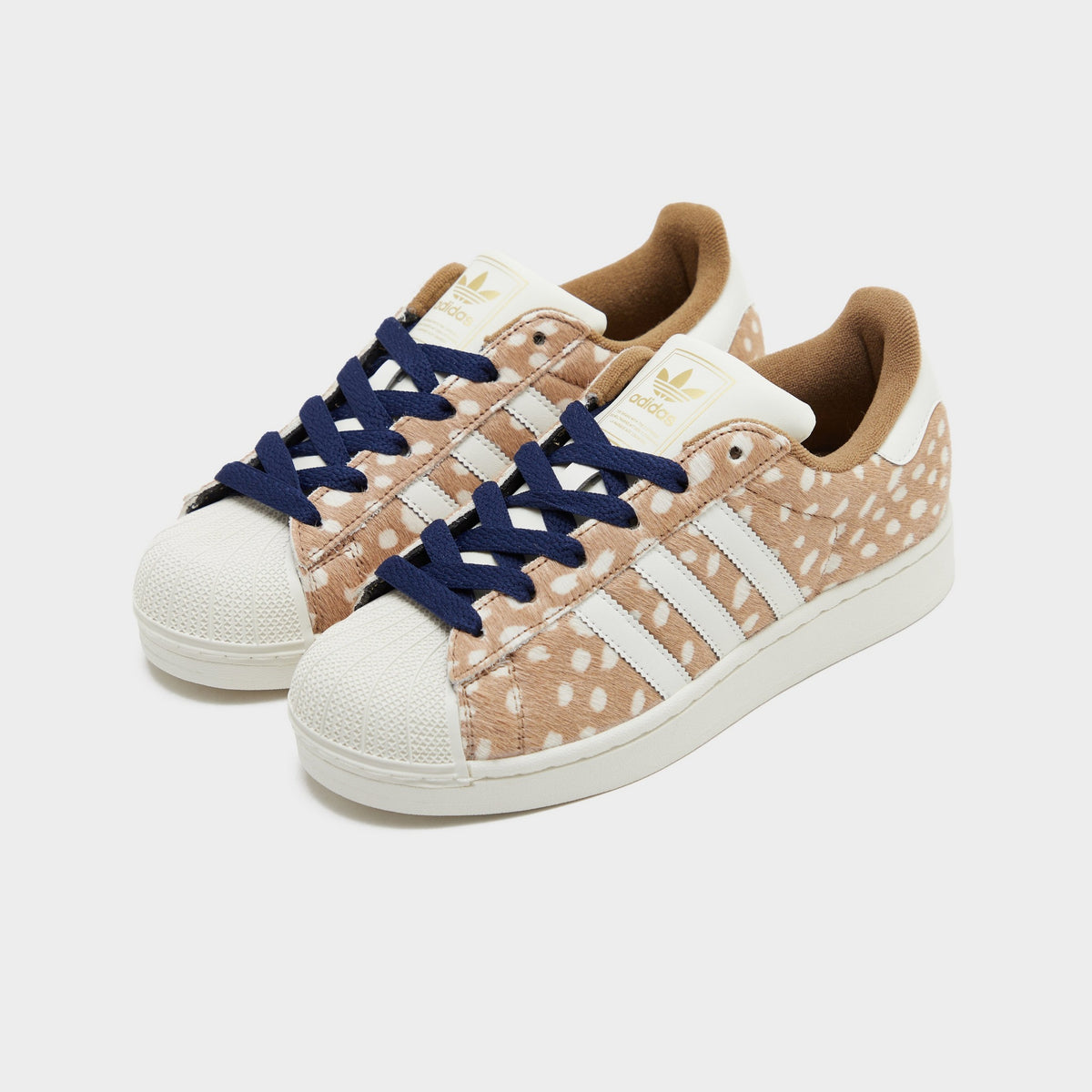 Brown adidas Originals Superstar II Bambi Pony Hair Women's