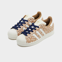 Brown adidas Originals Superstar II Bambi Pony Hair Women's