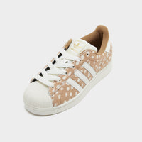 Brown adidas Originals Superstar II Bambi Pony Hair Women's