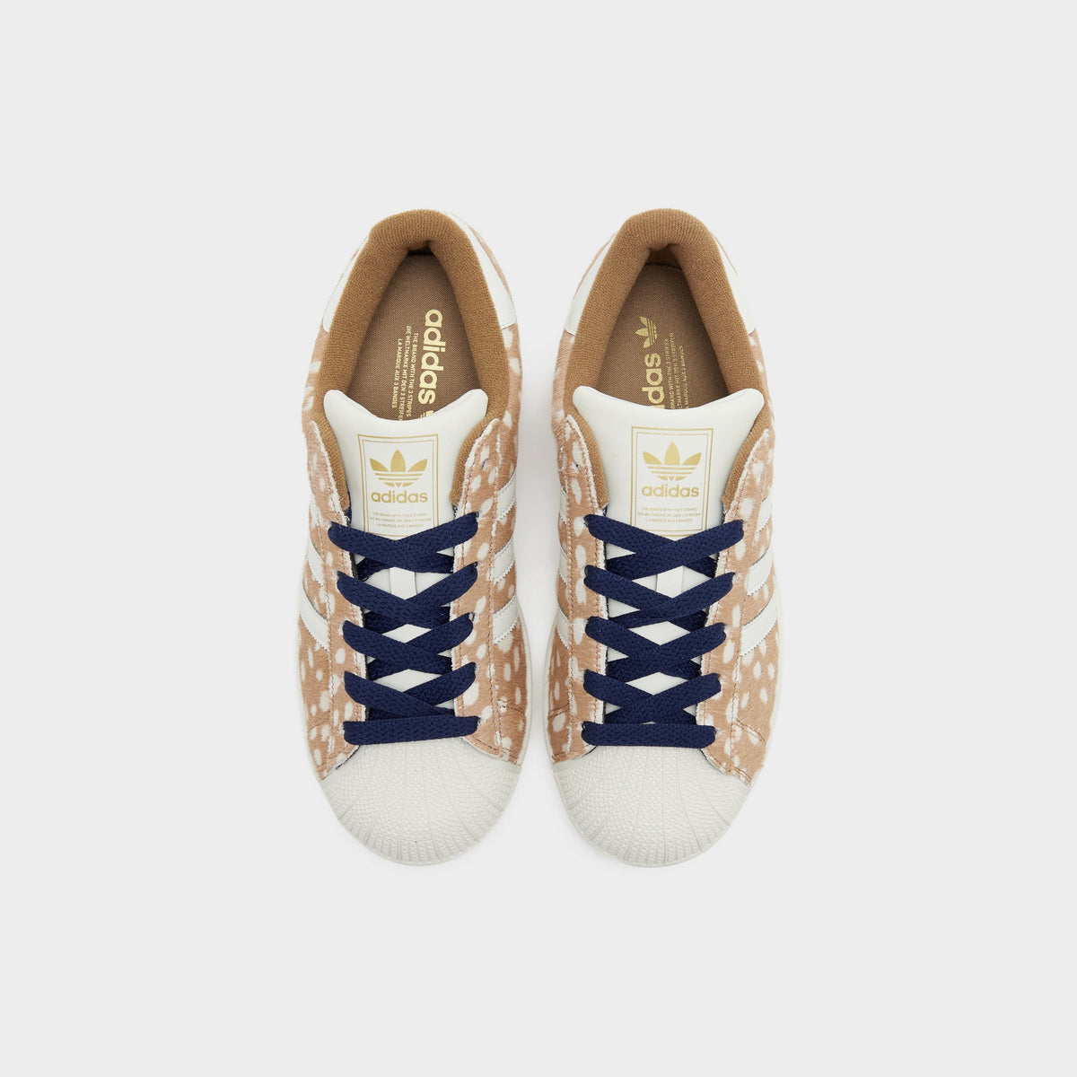 Brown adidas Originals Superstar II Bambi Pony Hair Women's