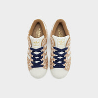 Brown adidas Originals Superstar II Bambi Pony Hair Women's