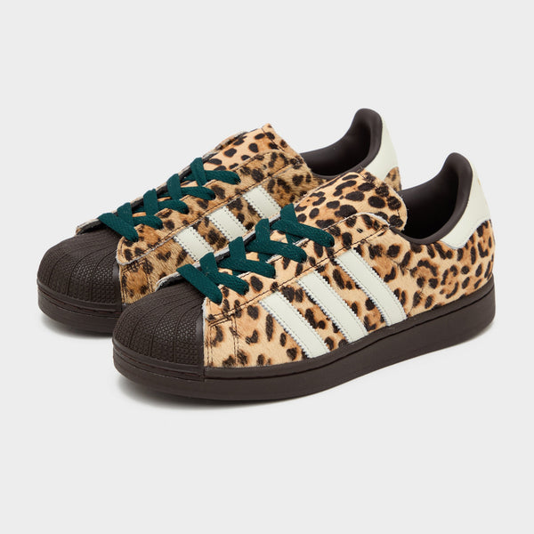 Brown adidas Originals Superstar II Pony Hair Women's