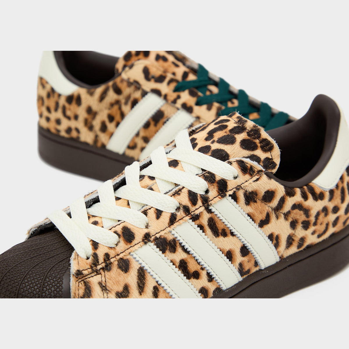 Brown adidas Originals Superstar II Pony Hair Women's