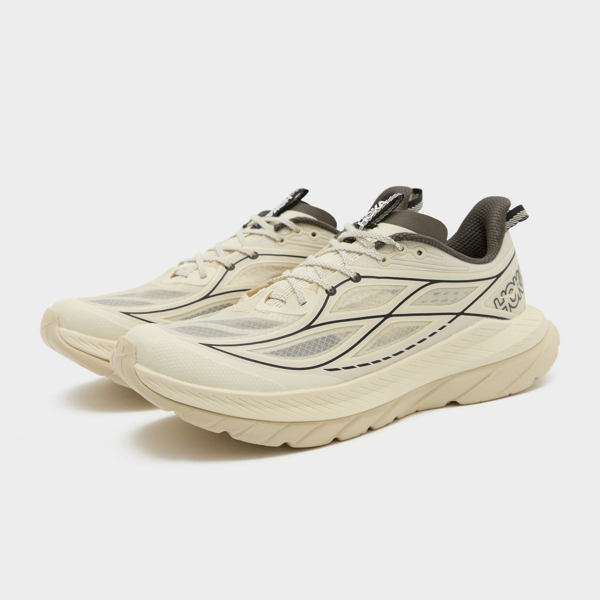 Cream HOKA Mach Remastered