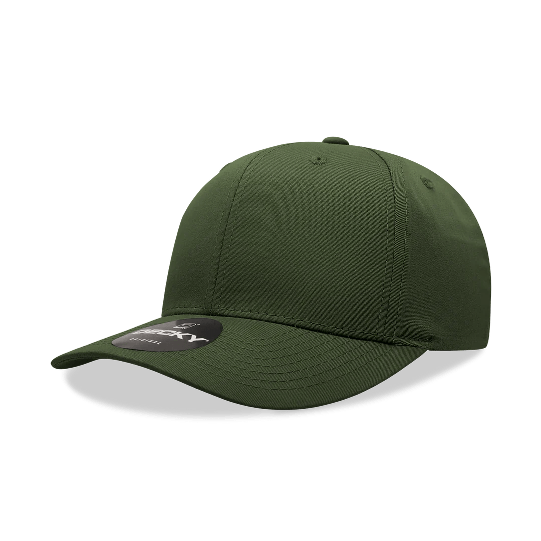 Decky 6022 - 6-Panel Mid Profile, Structured Cotton/Poly Blend Cap - Cap On
