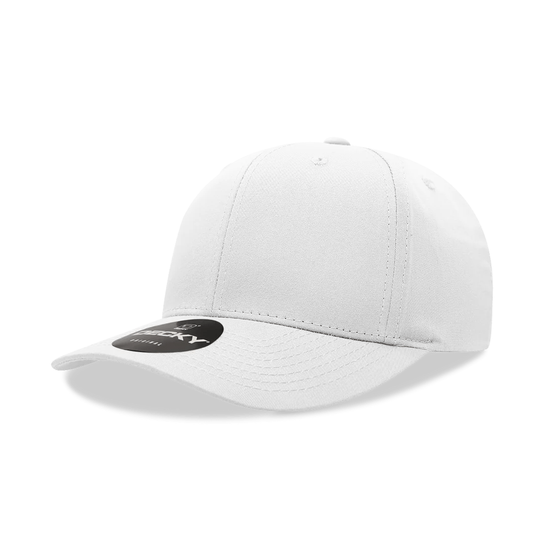 Decky 6022 - 6-Panel Mid Profile, Structured Cotton/Poly Blend Cap - Cap On