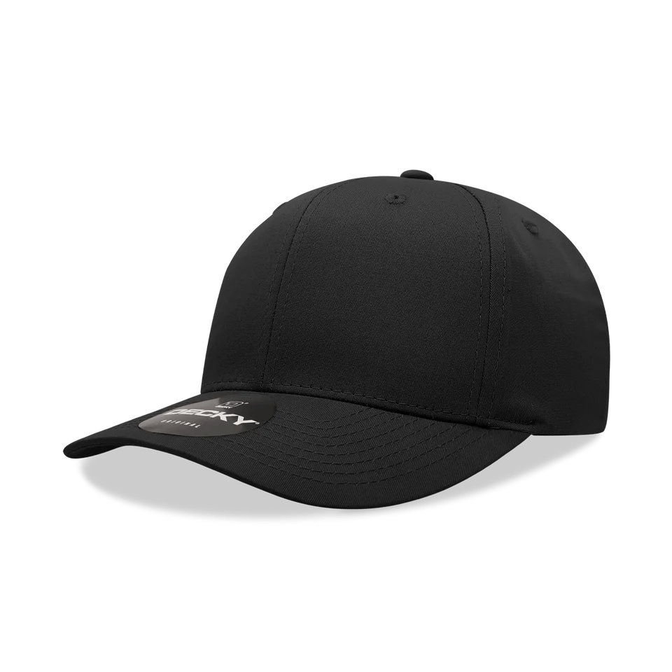 Decky 6022 - 6-Panel Mid Profile, Structured Cotton/Poly Blend Cap - Cap On