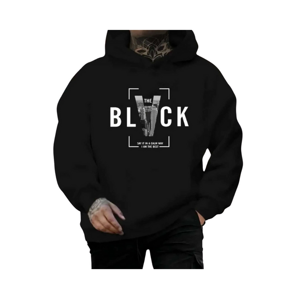 Hoodie Black - Cap On