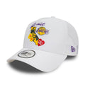 NEW ERA 9FORTY A-FRAME LA LAKERS TRUCKER WHITE MEN CAP - Cap On