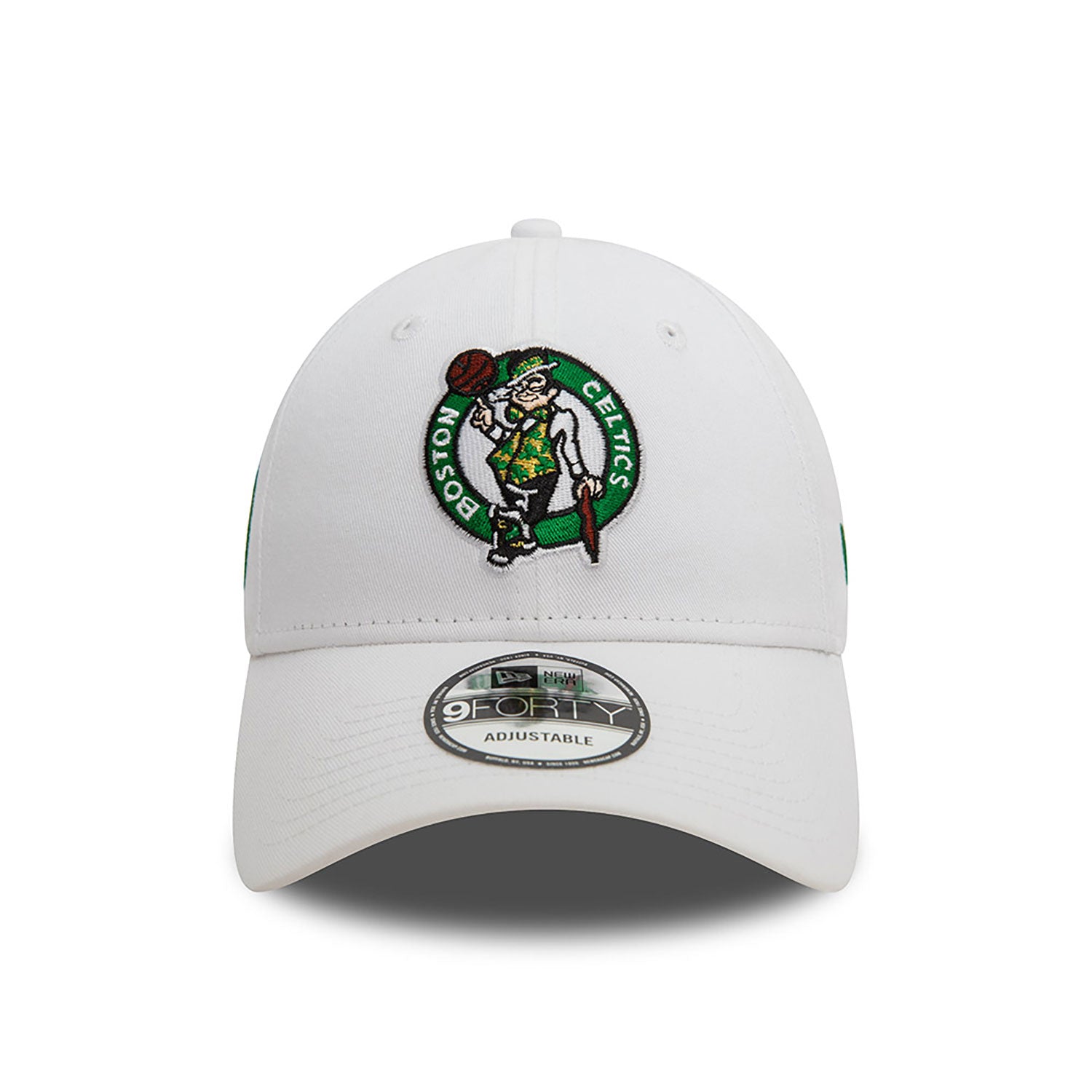 New Era Boston Celtics NBA White 9FORTY Adjustable Cap - Cap On
