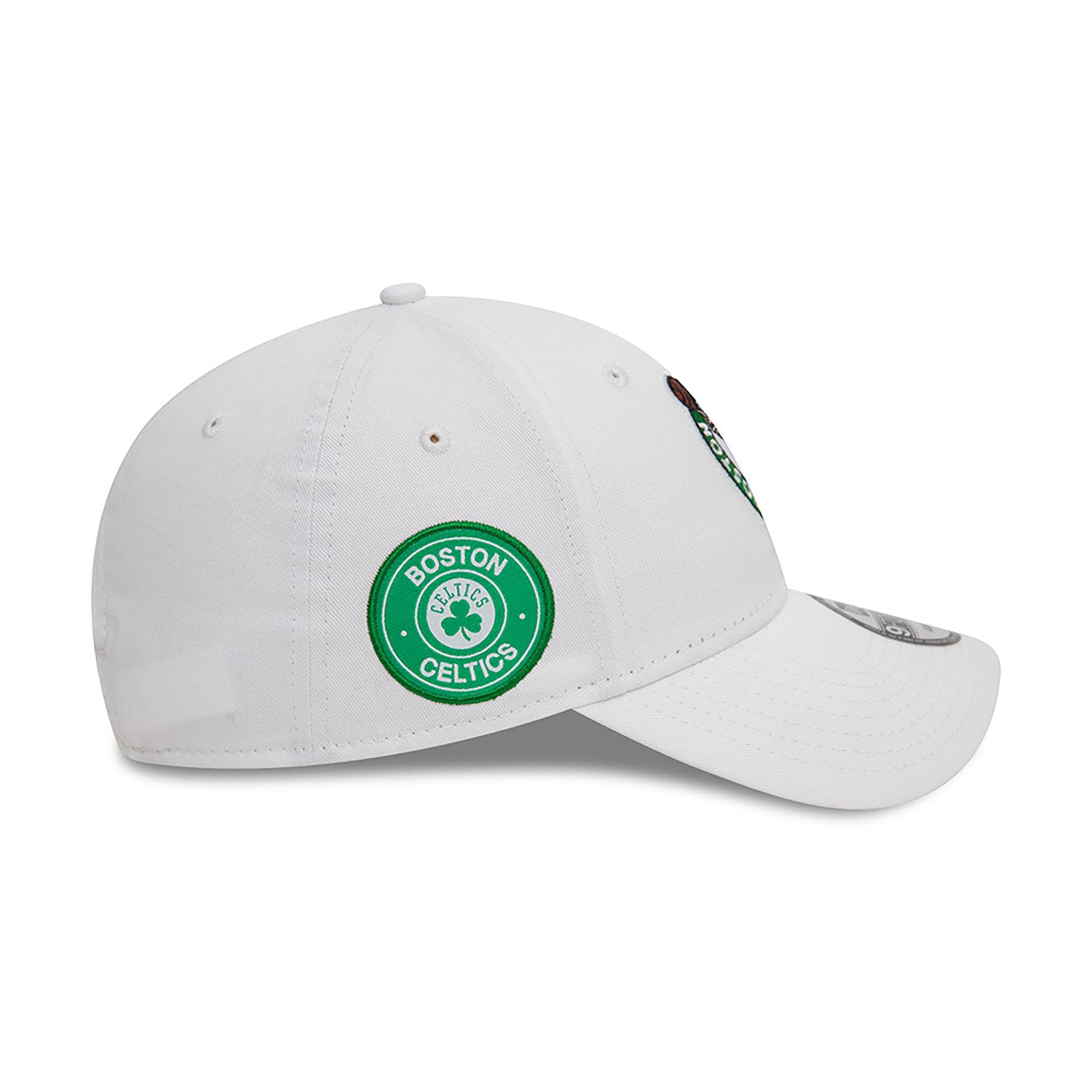 New Era Boston Celtics NBA White 9FORTY Adjustable Cap - Cap On