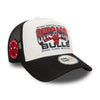 New Era Chicago Bulls NBA Team Colour Red 9FORTY A-Frame Trucker - Cap On