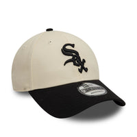 New Era Chicago White Sox Colour Block Cream 9FORTY Adjustable Cap - Cap On