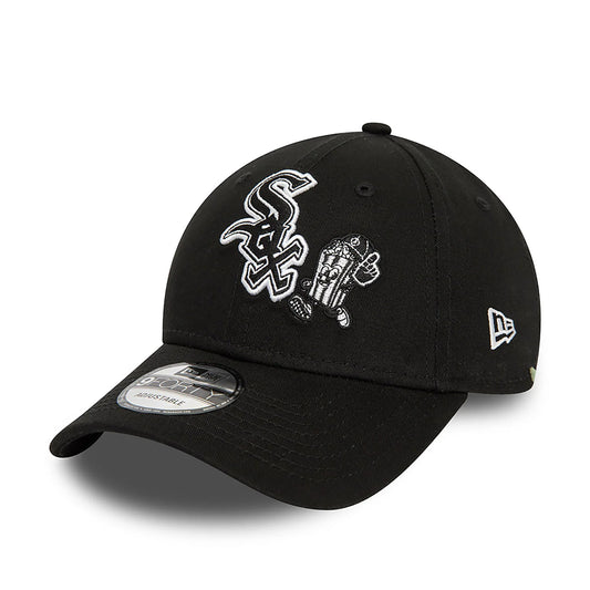 New Era Chicago White Sox Food Character Black 9FORTY Adjustable Cap - Cap On