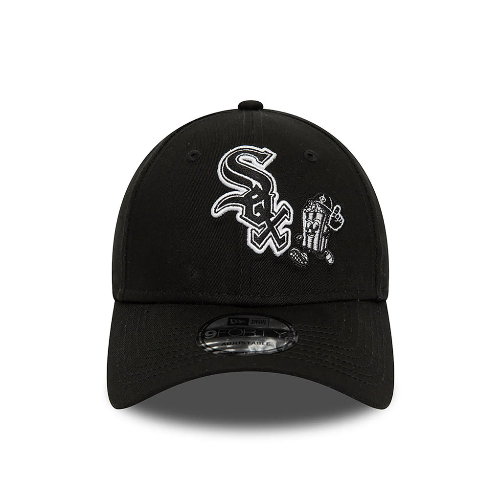 New Era Chicago White Sox Food Character Black 9FORTY Adjustable Cap - Cap On