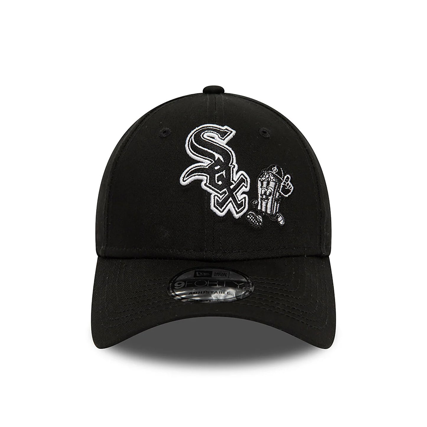 New Era Chicago White Sox Food Character Black 9FORTY Adjustable Cap - Cap On