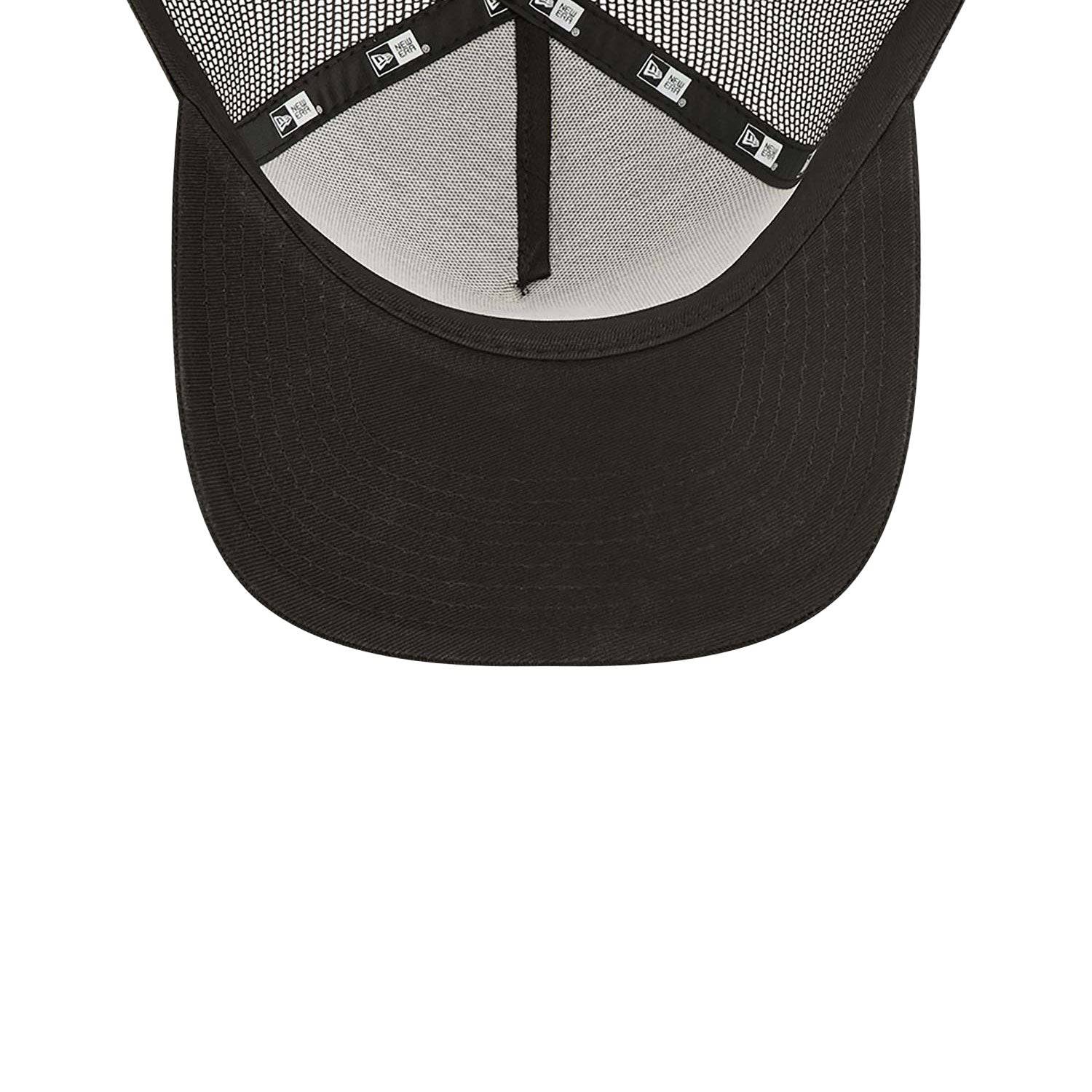 New Era Chicago White Sox Tonal Mesh Black A-Frame Trucker Cap - Cap On