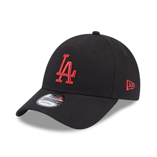 New Era LA Dodgers League Essential Black 9FORTY Adjustable Cap - Cap On