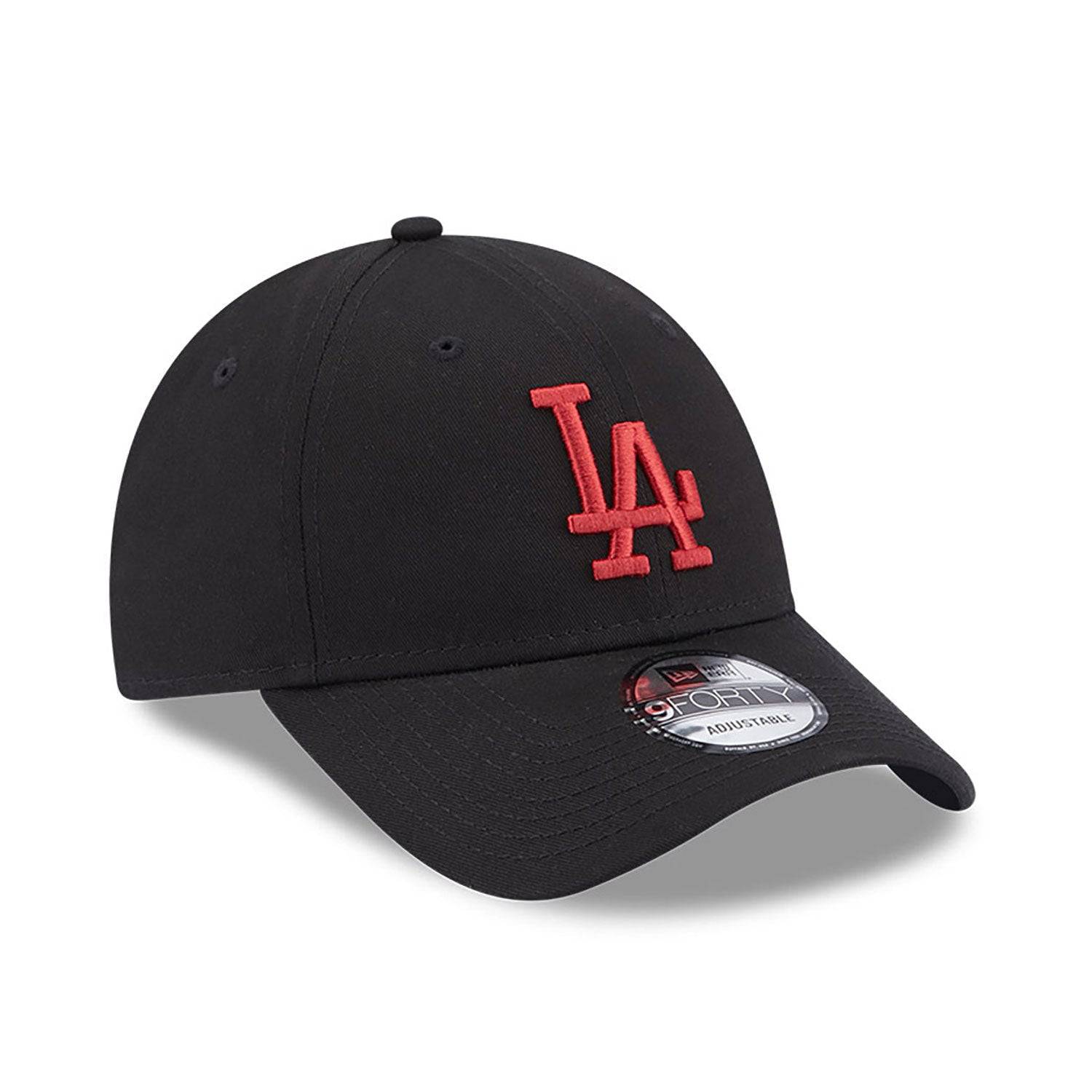 New Era LA Dodgers League Essential Black 9FORTY Adjustable Cap - Cap On