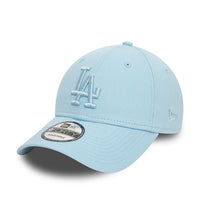 New Era LA Dodgers League Essential Pastel Blue 9FORTY Adjustable Cap - Cap On