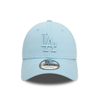 New Era LA Dodgers League Essential Pastel Blue 9FORTY Adjustable Cap - Cap On