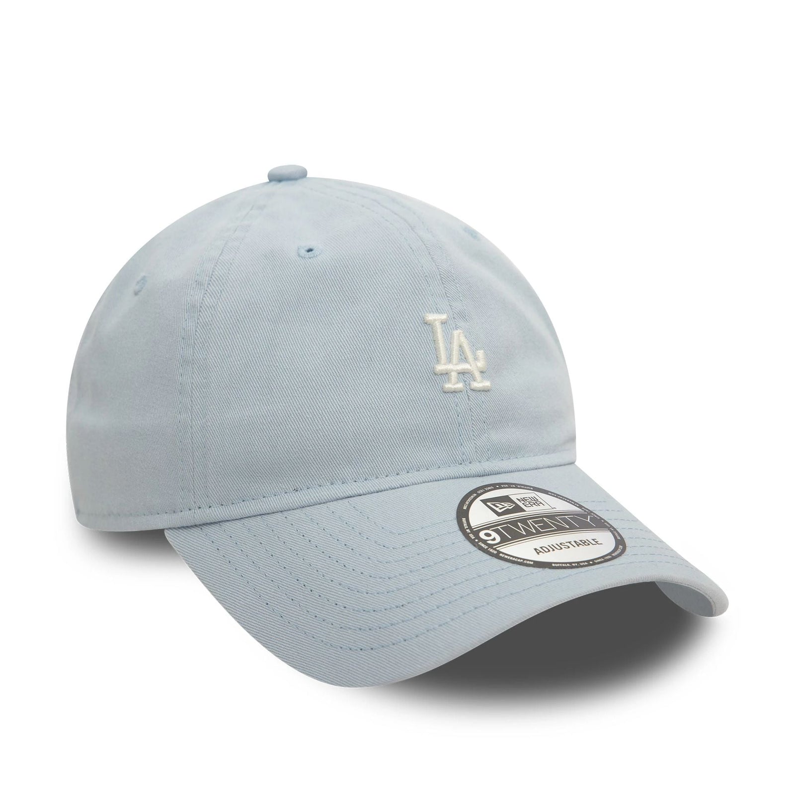 New Era LA Dodgers Mini Washed Pastel Blue 9TWENTY Adjustable Cap - Cap On