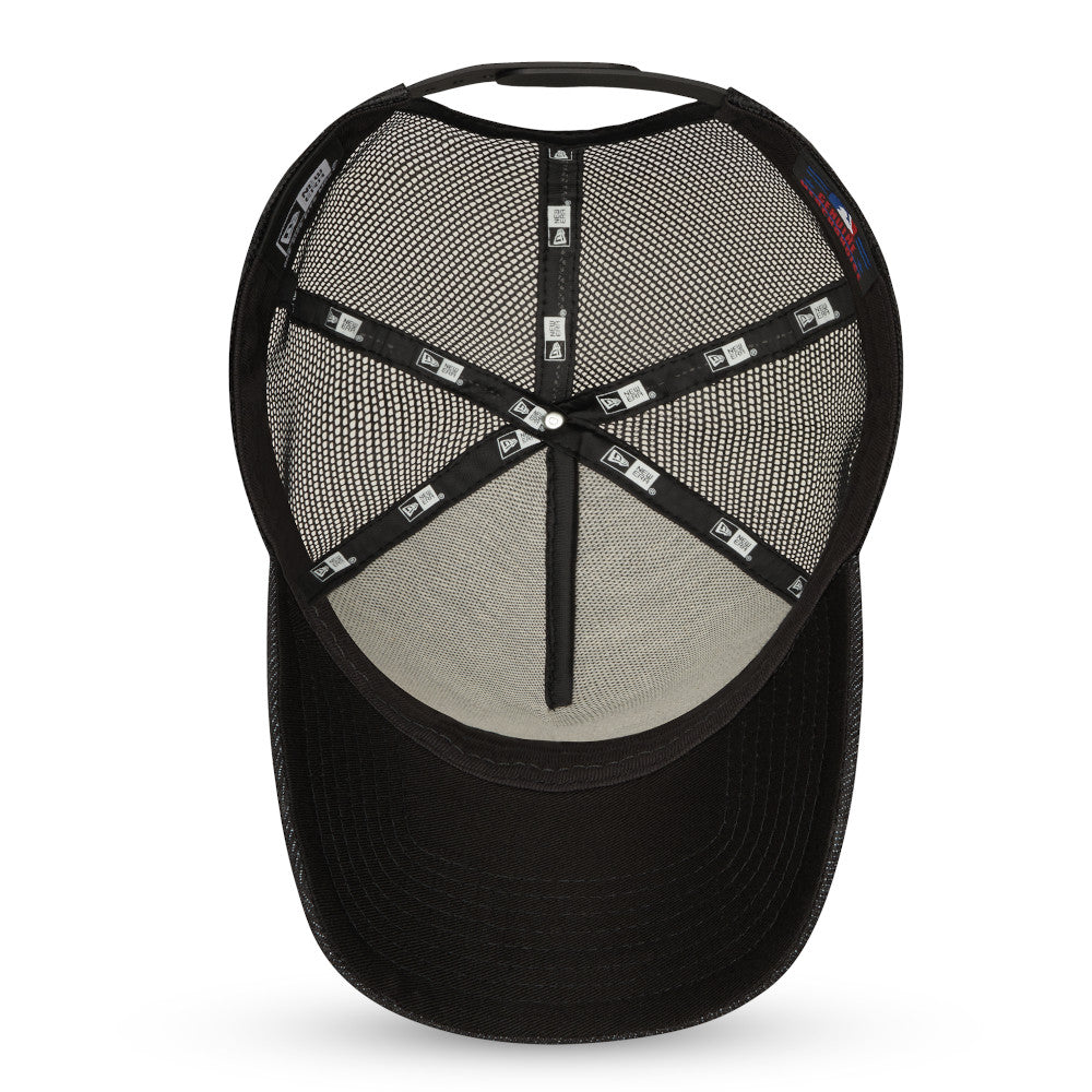 New Era LA Dodgers Tonal Black A-Frame Trucker Cap - Cap On