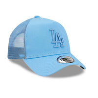 New Era LA Dodgers Tonal Mesh Blue A-Frame Trucker Cap - Cap On