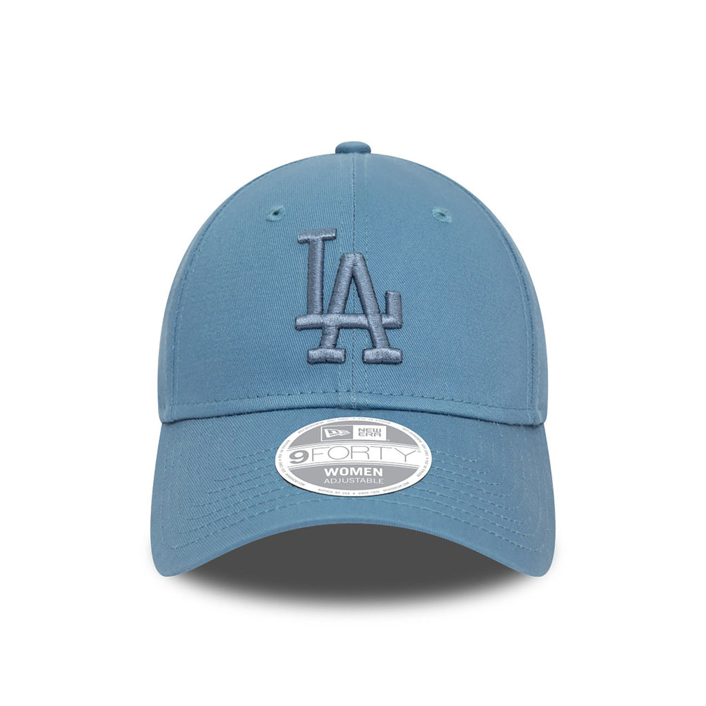 New Era LA Dodgers Womens League Essential Blue 9FORTY Adjustable Cap - Cap On