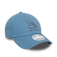 New Era LA Dodgers Womens League Essential Blue 9FORTY Adjustable Cap - Cap On