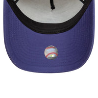 New Era LA Dodgers World Series Patch Cream 9FORTY A-Frame Adjustable Cap - Cap On