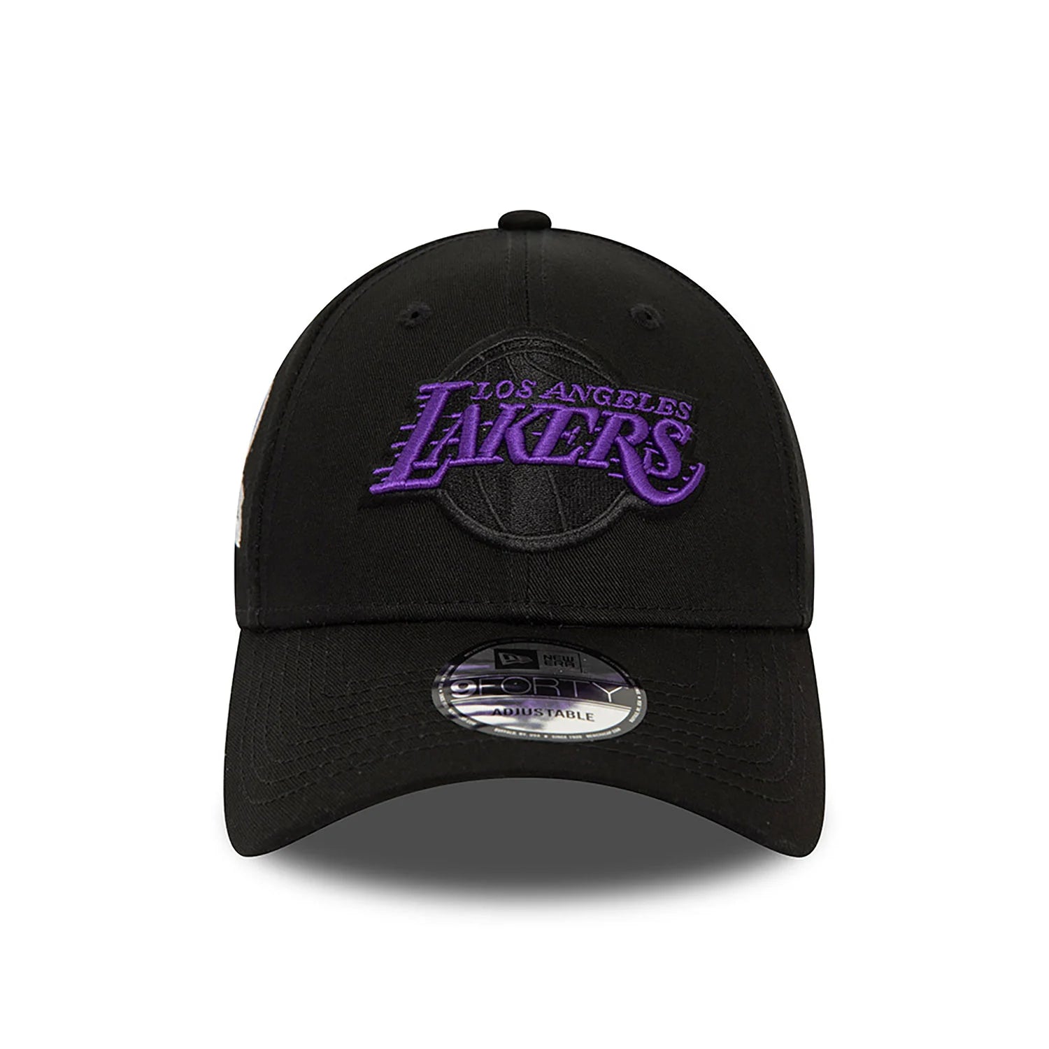 New Era LA Lakers NBA Side Patch Black 9FORTY Adjustable Cap - Cap On